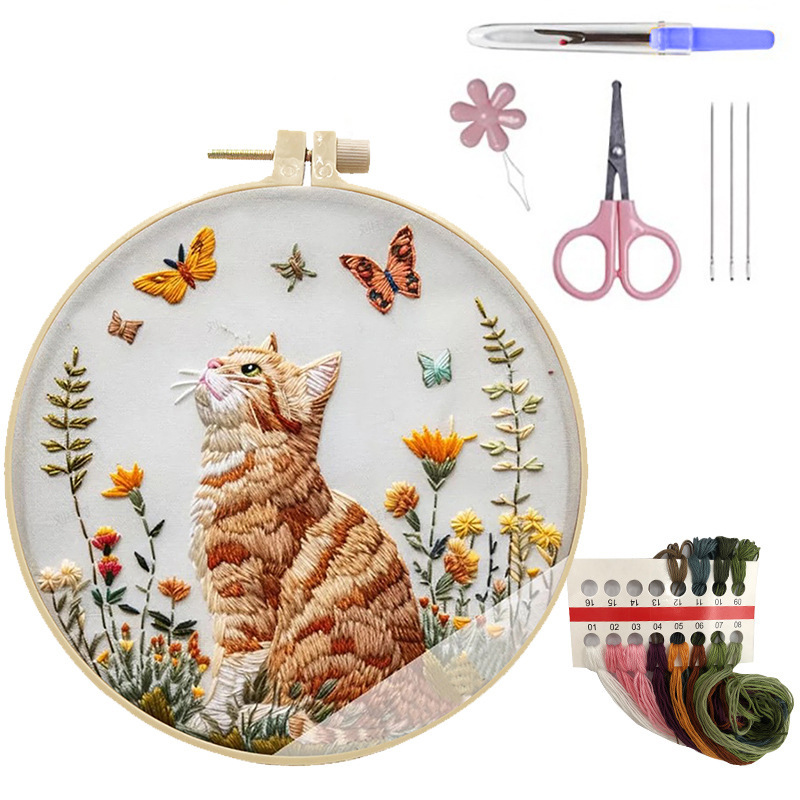 Embroidery Craft Kit with 15 cm Hoop - Image 5